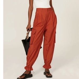 Drae Pleated Cargo Pants size L